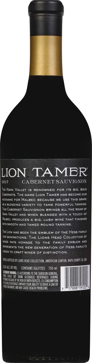 slide 3 of 11, Lion Tamer Cabernet, 750 ml