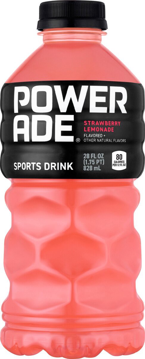 slide 2 of 2, Powerade Strawberry Lemonade Sports Drink, 28 oz