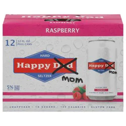 Happy Mom Raspberry Hard Seltzer 12 - 12 fl oz Cans