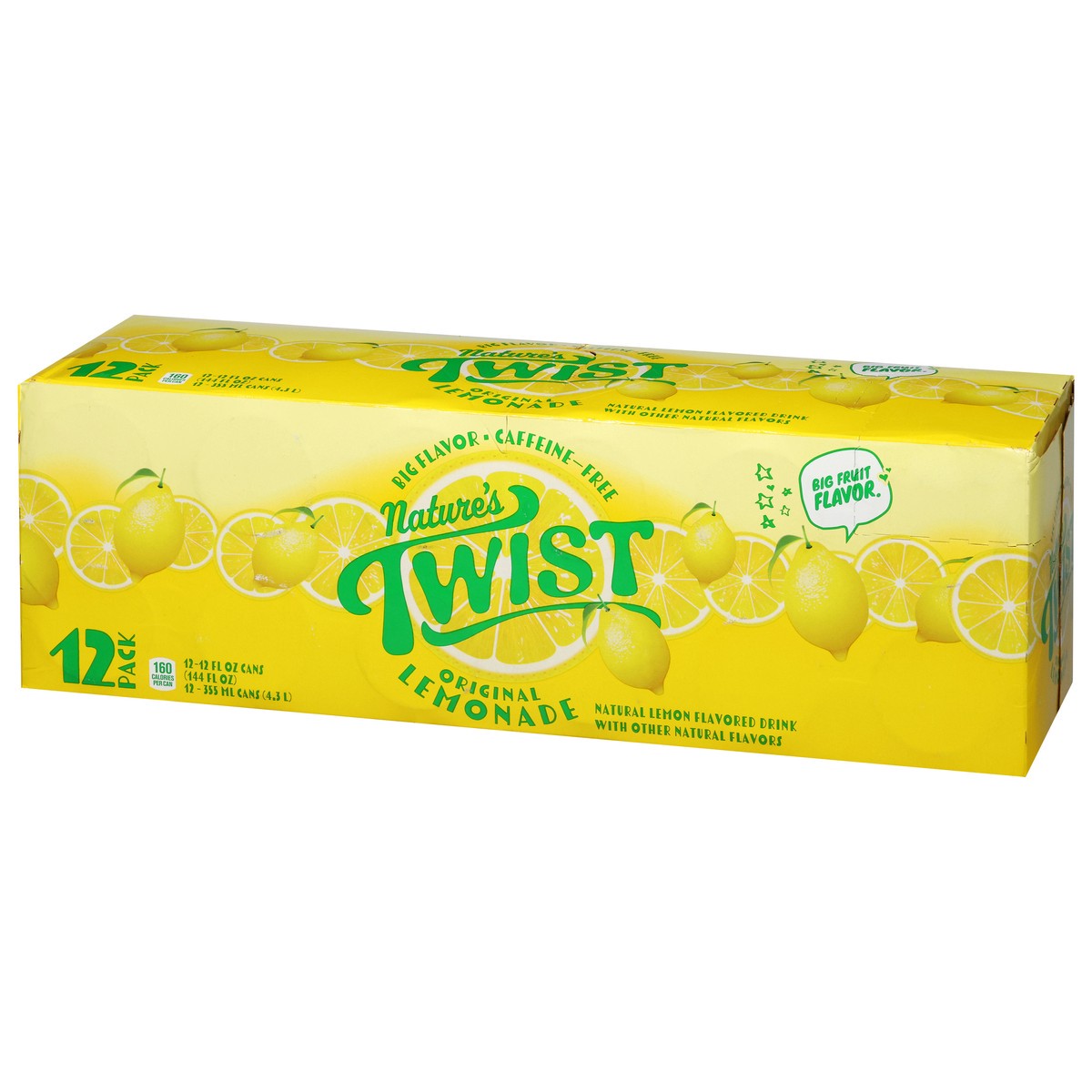 slide 2 of 12, Nature's Twist Sugar Free Original Lemonade 12 - 12 fl oz Cans, 12 ct