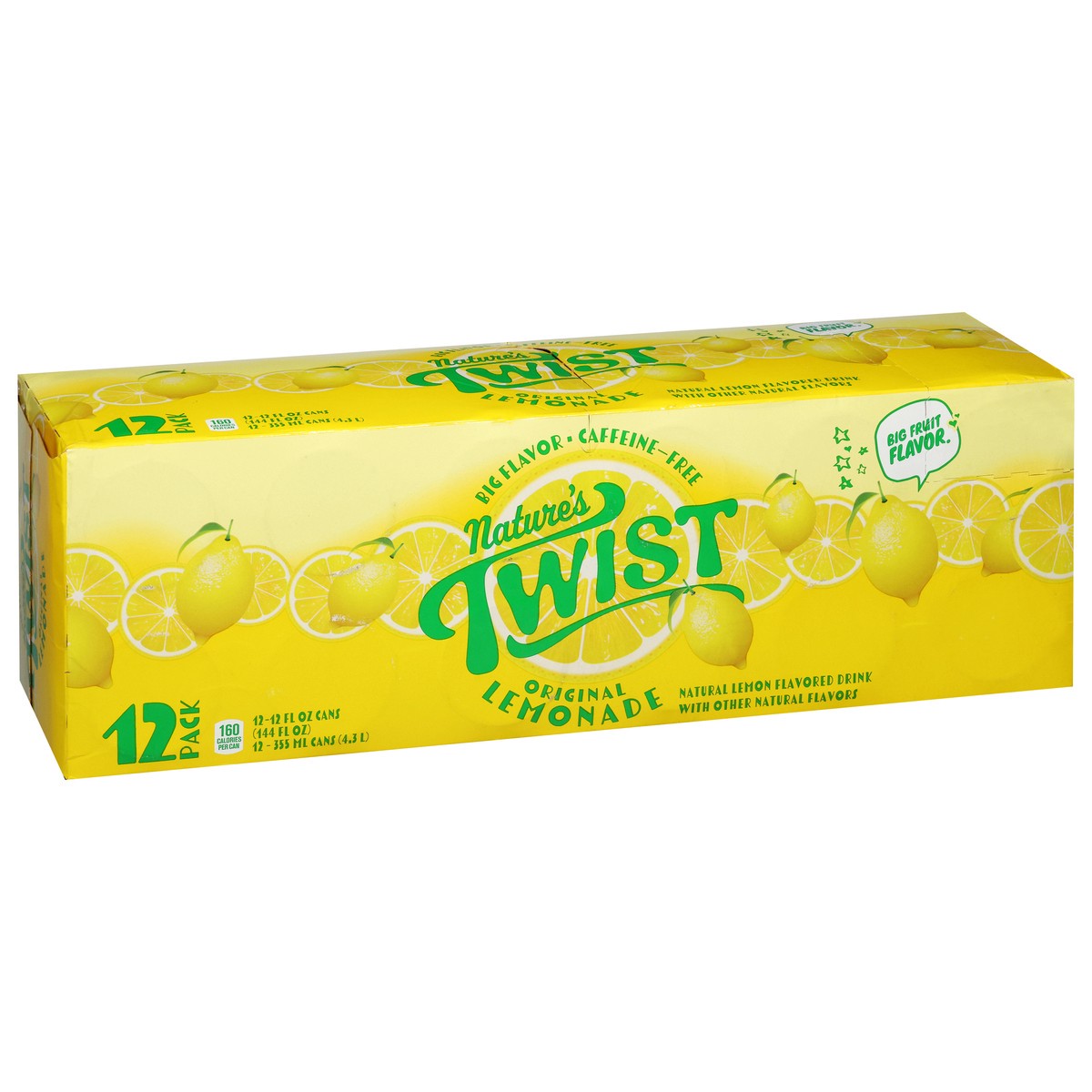 slide 12 of 12, Nature's Twist Sugar Free Original Lemonade 12 - 12 fl oz Cans, 12 ct