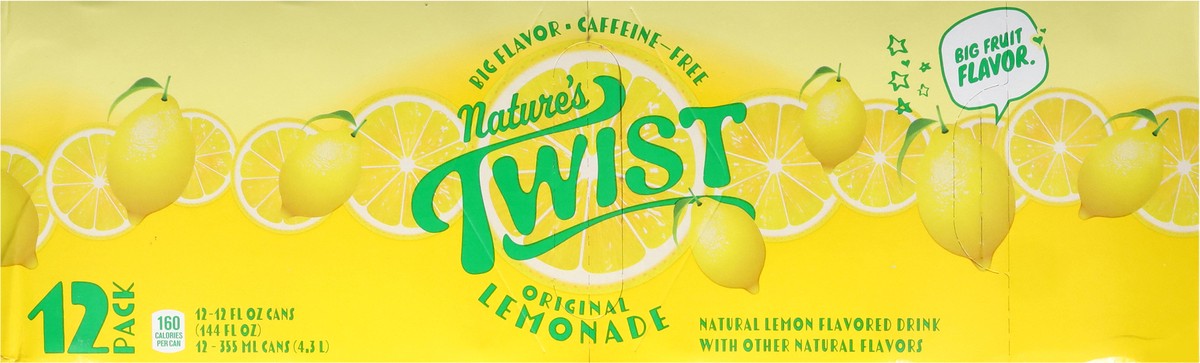 slide 7 of 12, Nature's Twist Sugar Free Original Lemonade 12 - 12 fl oz Cans, 12 ct