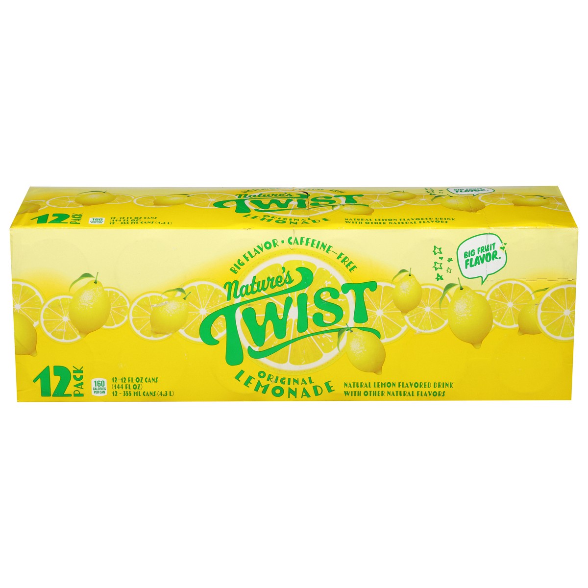 slide 1 of 12, Nature's Twist Sugar Free Original Lemonade 12 - 12 fl oz Cans, 12 ct