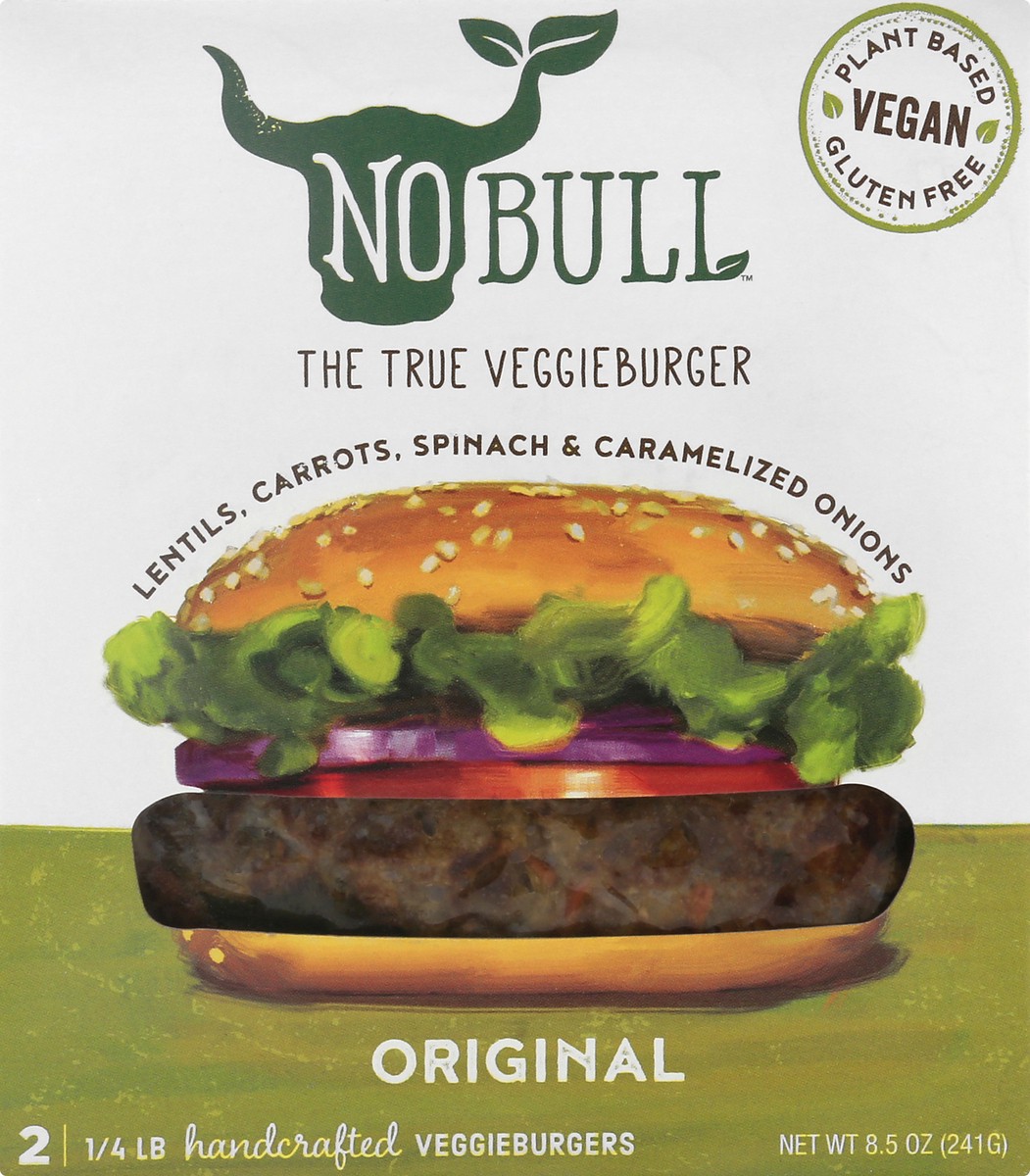 slide 12 of 13, Nobull Veg Burger Orgnl, 8 oz