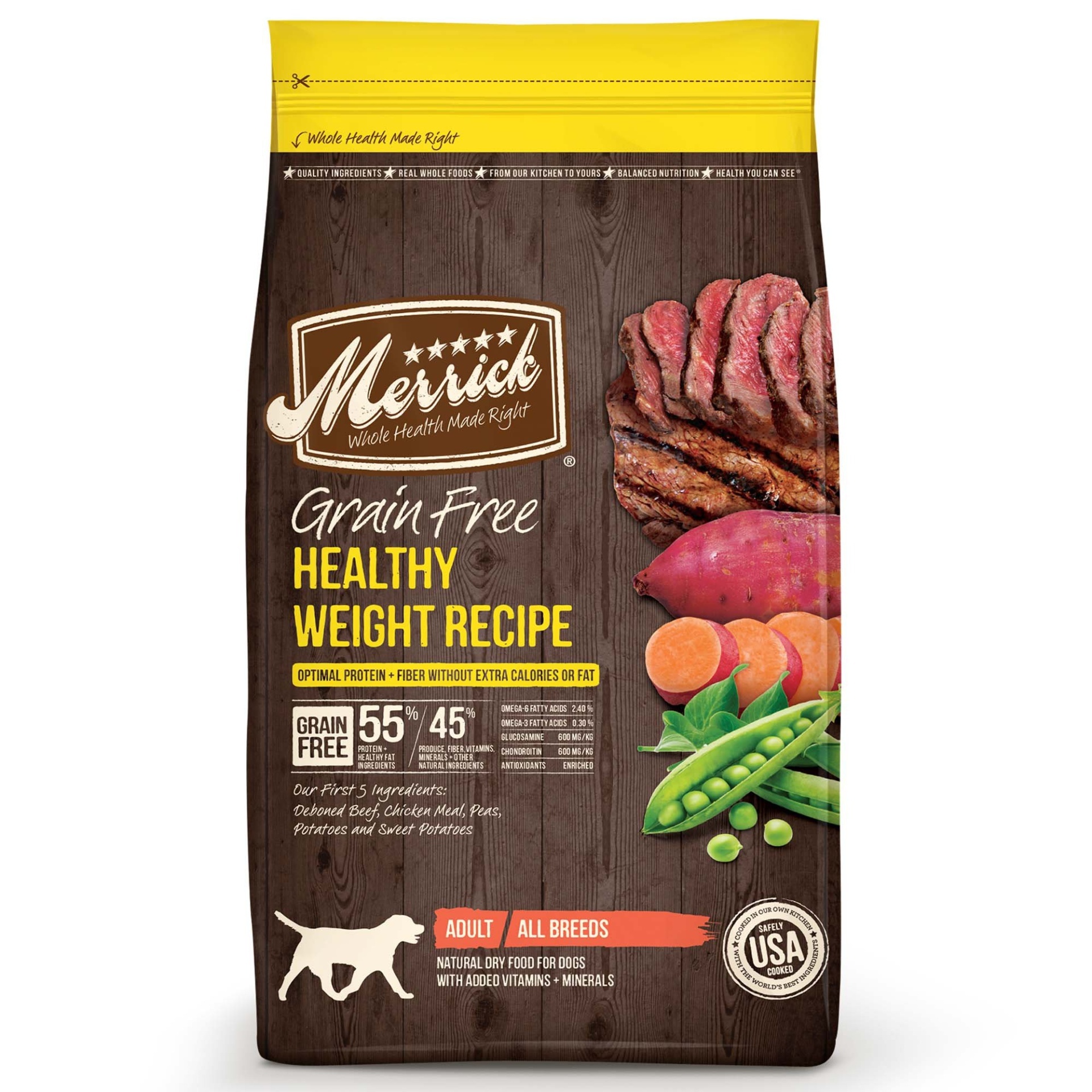 slide 1 of 1, Merrick Grain Free Healthy Weight Dry Dog Food, 25 lb