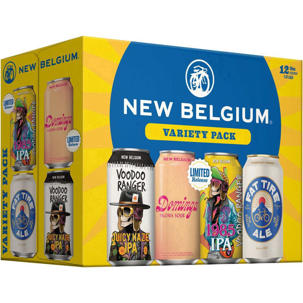 slide 15 of 21, New Belgium Variety Pack Can Beer, 12 Pack, 12 fl oz Cans, 12 ct; 12 oz