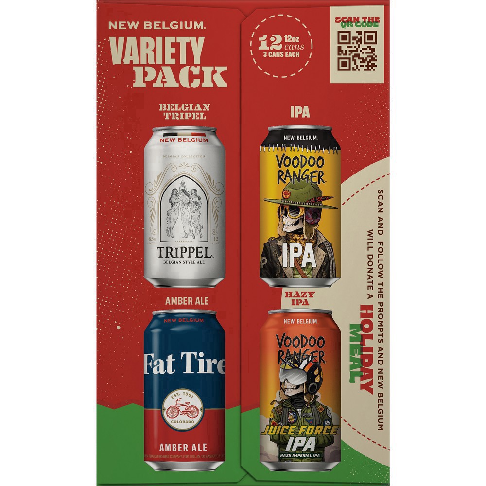 slide 8 of 21, New Belgium Variety Pack Can Beer, 12 Pack, 12 fl oz Cans, 12 ct; 12 oz