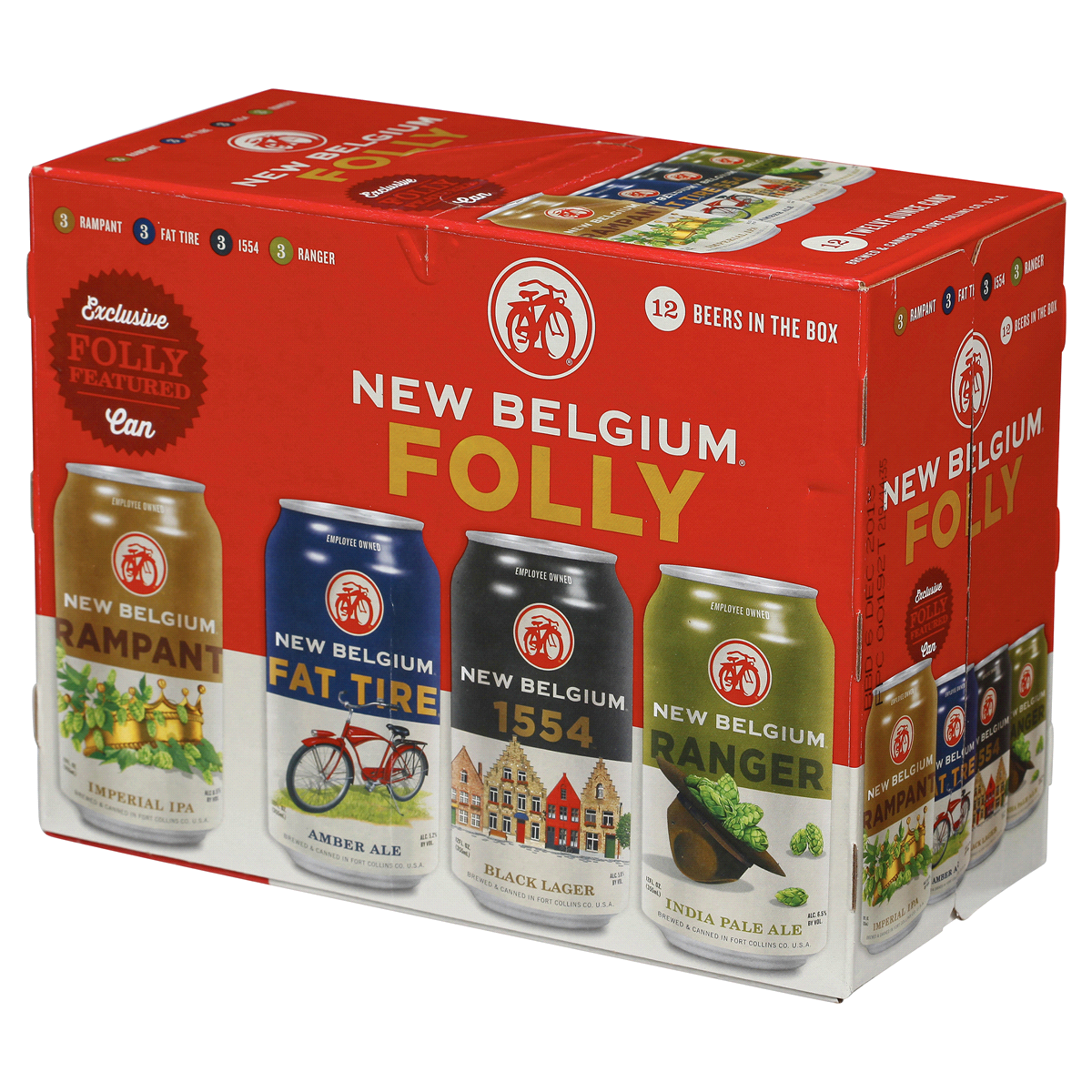 slide 7 of 21, New Belgium Variety Pack Can Beer, 12 Pack, 12 fl oz Cans, 12 ct; 12 oz