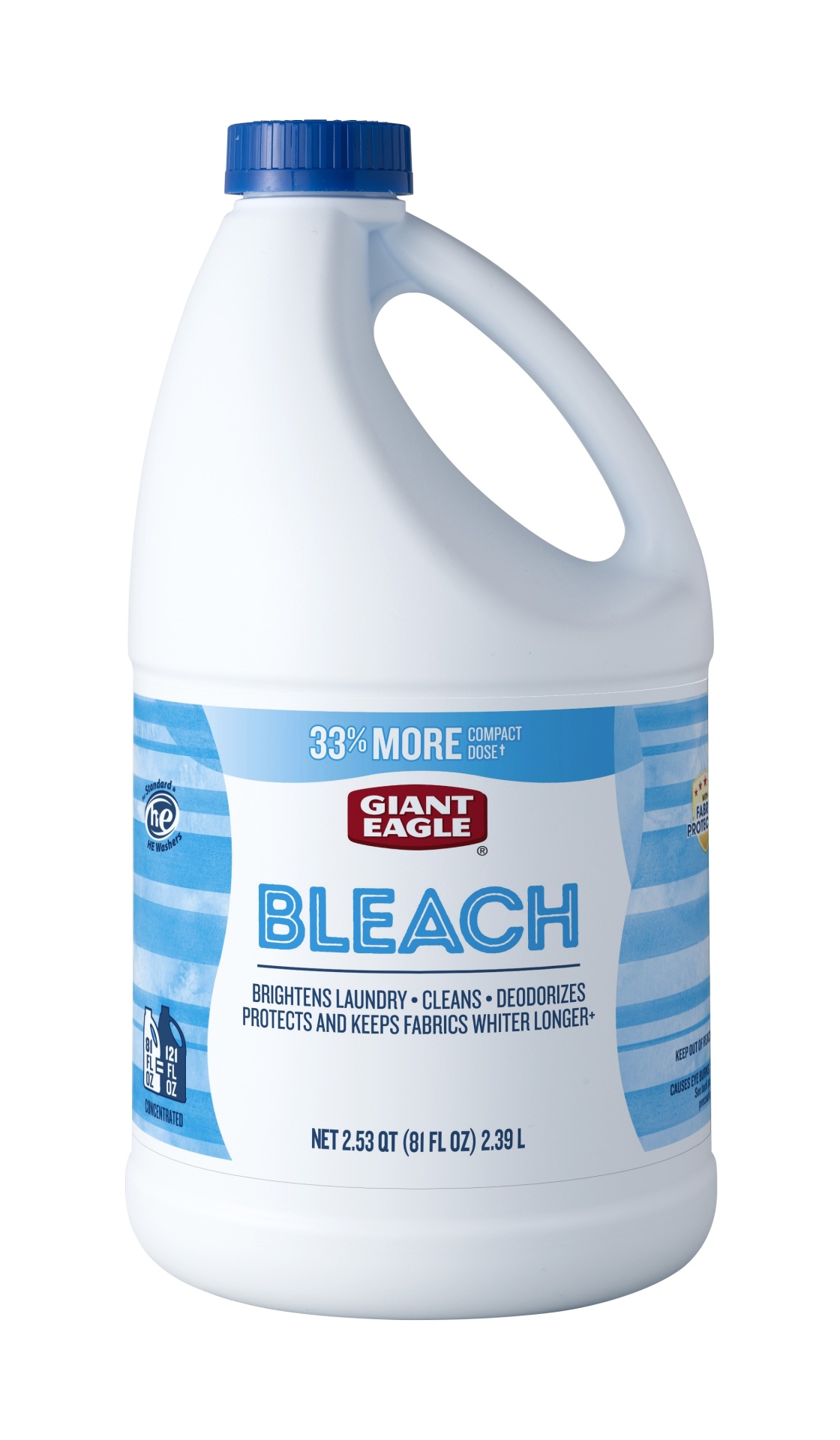 slide 1 of 1, Giant Eagle Regular Bleach, 81 oz