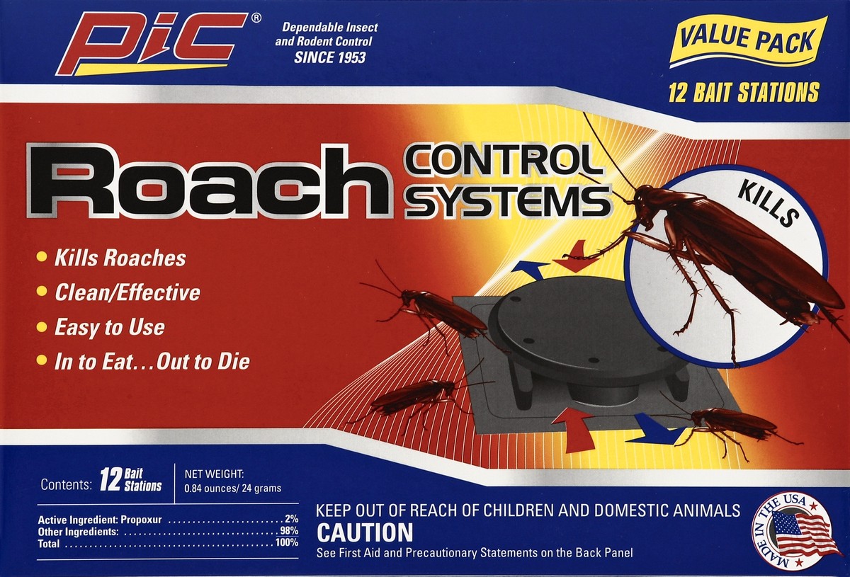 slide 3 of 4, PIC Roach Control Systems 12 ea, 12 ct