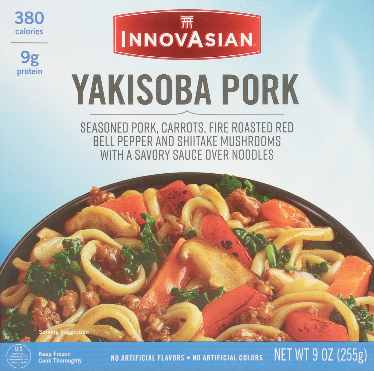 slide 3 of 11, InnovAsian Yakisoba Pork 9 oz, 9 oz