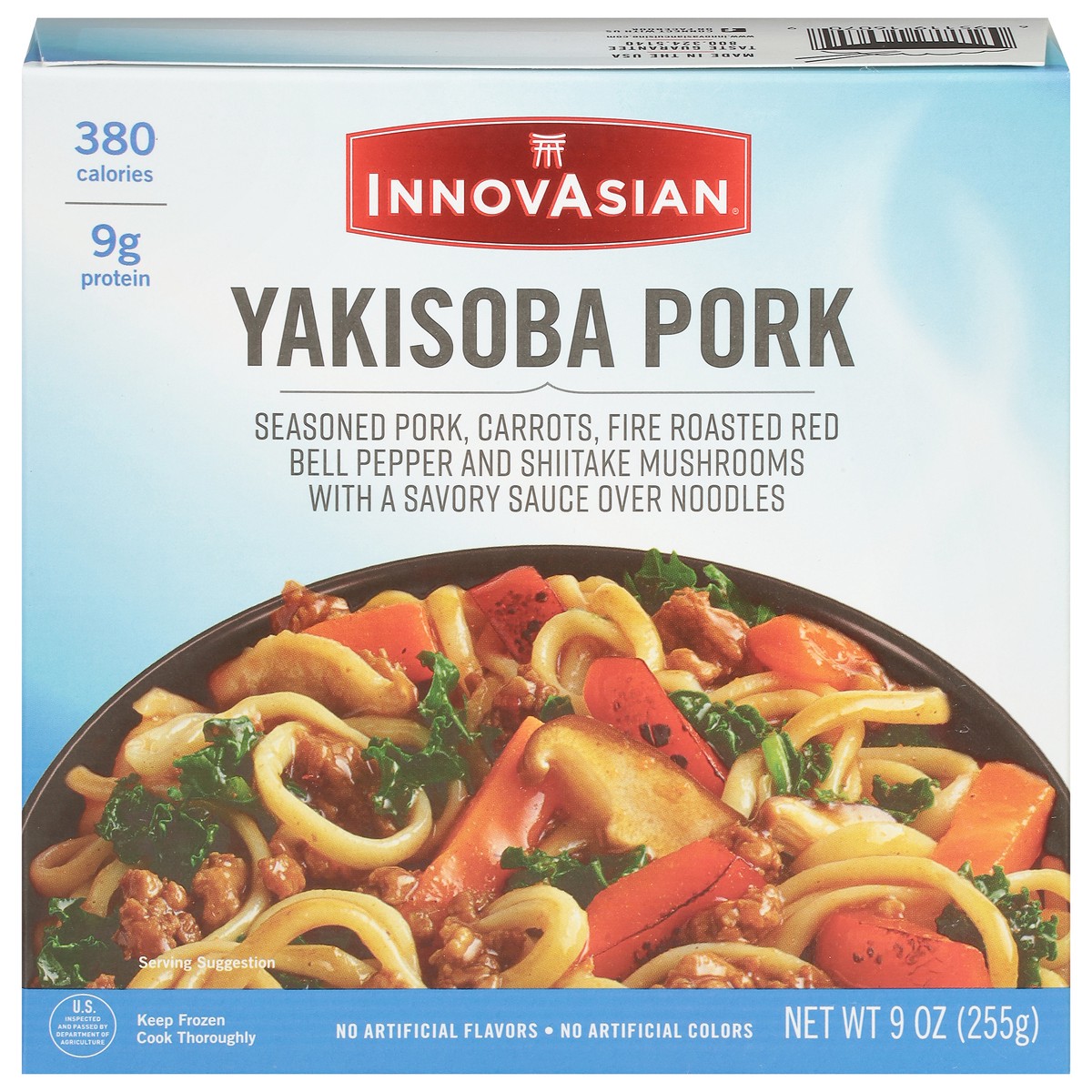 slide 1 of 11, InnovAsian Yakisoba Pork 9 oz, 9 oz