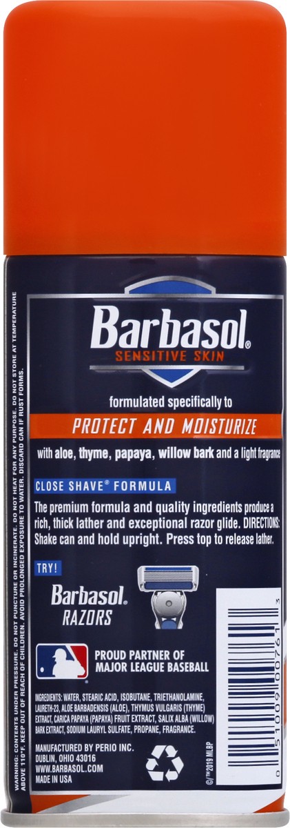 slide 8 of 9, Barbasol Shave Cream Sensitive, 7 oz