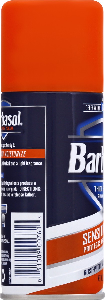 slide 4 of 9, Barbasol Shave Cream Sensitive, 7 oz