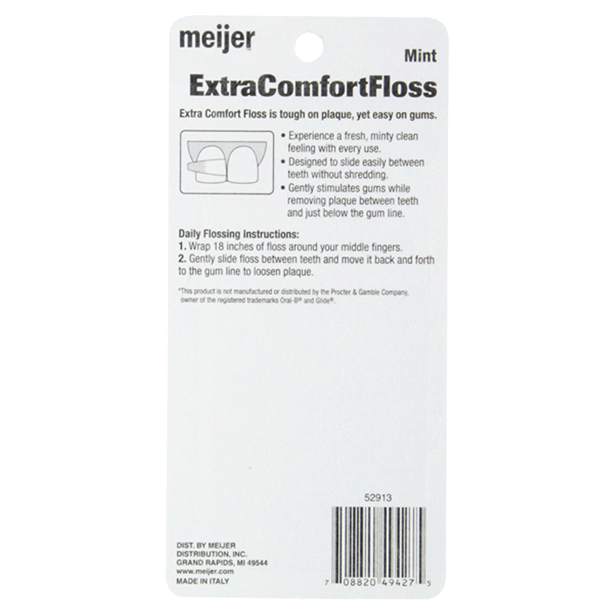 slide 5 of 5, Meijer Extra Comfort Floss, 2 ct