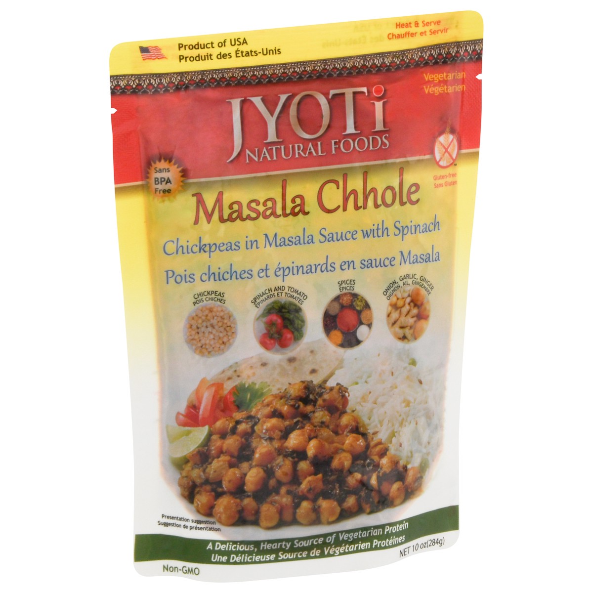 slide 2 of 11, Jyoti Cuisine India Heat And Serve, Masala Chhole, 10 oz