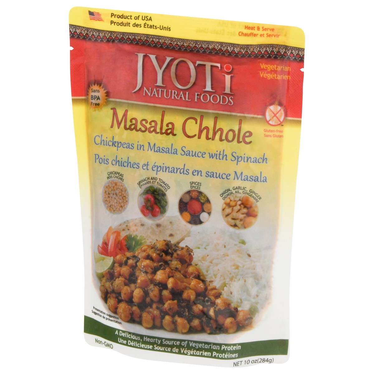 slide 3 of 11, Jyoti Cuisine India Heat And Serve, Masala Chhole, 10 oz