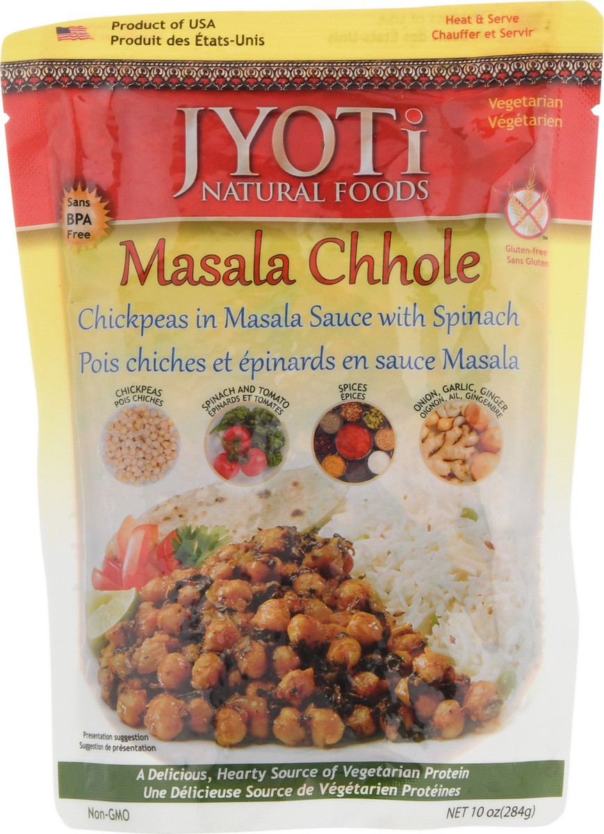slide 9 of 11, Jyoti Cuisine India Heat And Serve, Masala Chhole, 10 oz