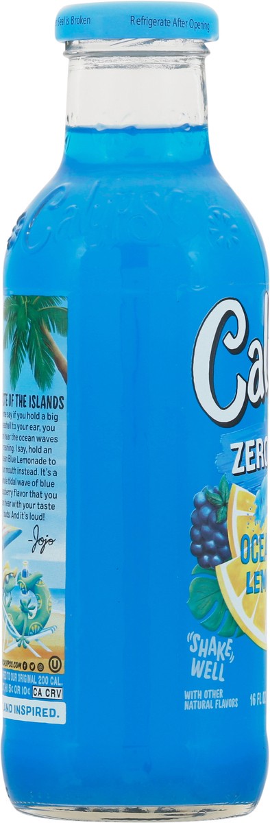 slide 7 of 9, Calypso Zero Sugar Ocean Blue Lemonade, 16 fl oz