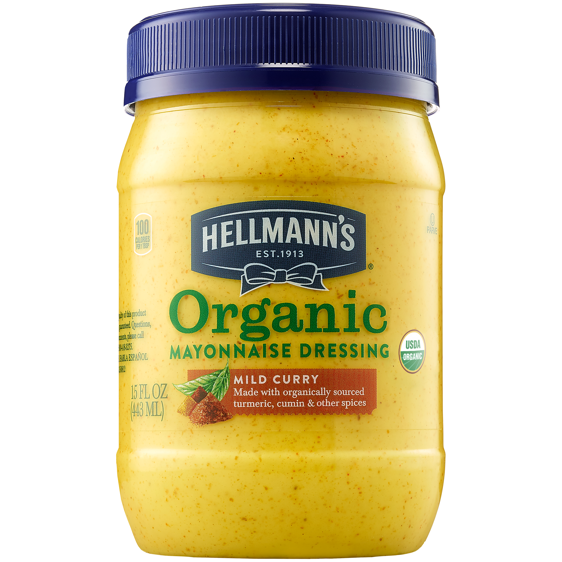 slide 3 of 3, Hellmann's Mayonnaise Dressing Organic Mild Curry, 15 oz, 15 oz