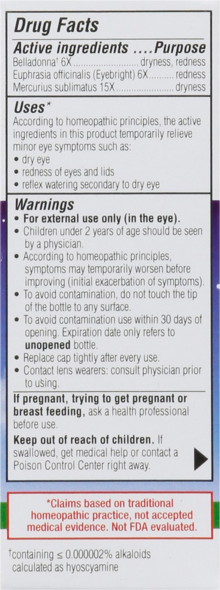slide 5 of 9, Similasan Dry Eye Nighttime Gel 0.33 fl oz, 0.33 oz