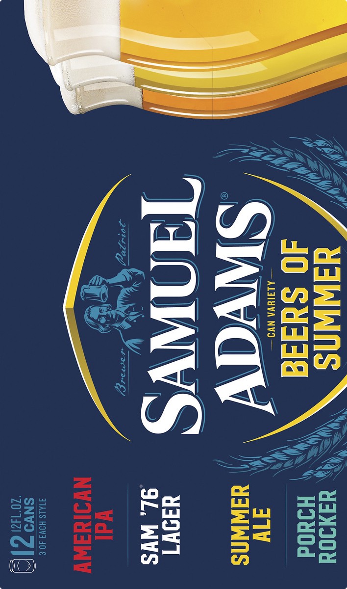 slide 6 of 7, Samuel Adams Beers of Summer Seasonal Variety Pack Beer (12 fl. oz. Can, 12pk.), 12 ct; 12 oz