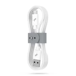 PowerKnit FLEX Cable 1M USB-A to C Cable - White / Grey, 1 ct