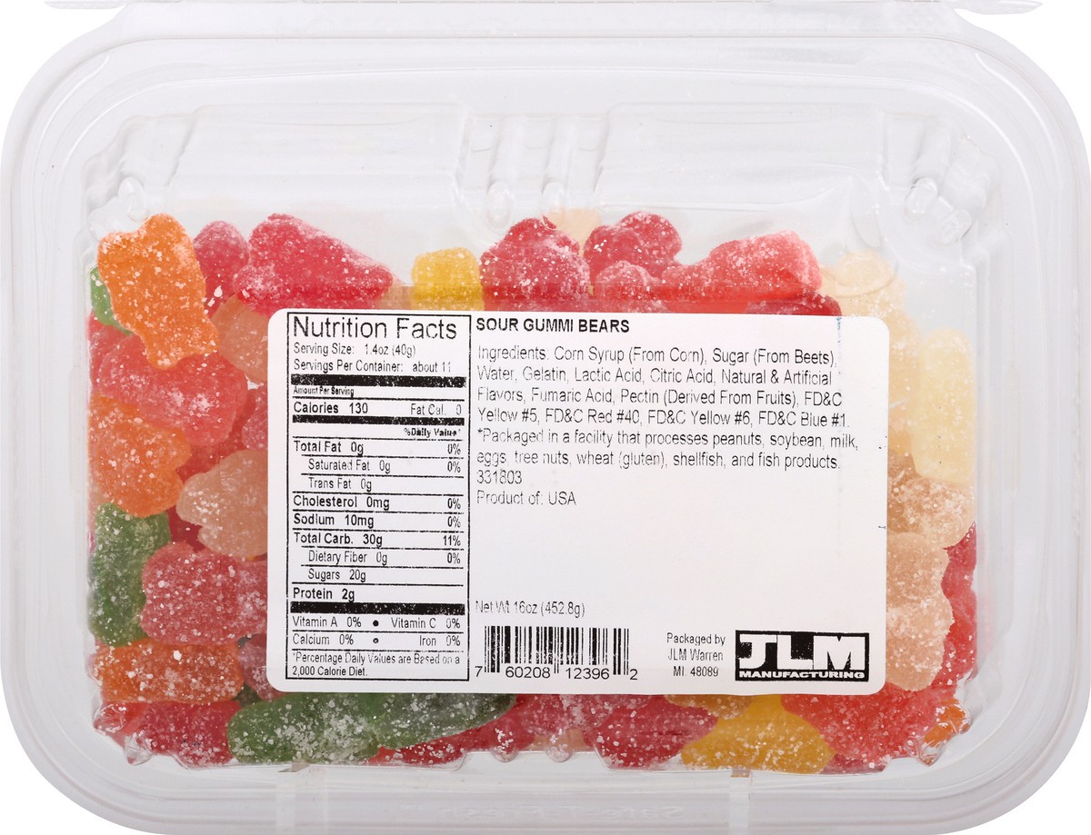 slide 3 of 13, JLM Sour Gummi Bears 16 oz, 16 oz