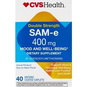 slide 1 of 1, CVS Health Sam-E Caplets, 40 ct; 400 mg