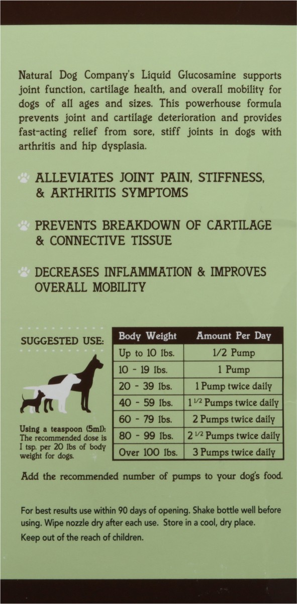 slide 6 of 14, Natural Dog Company Extra Strength Joint Support Glucosamine 16 oz, 1 ct