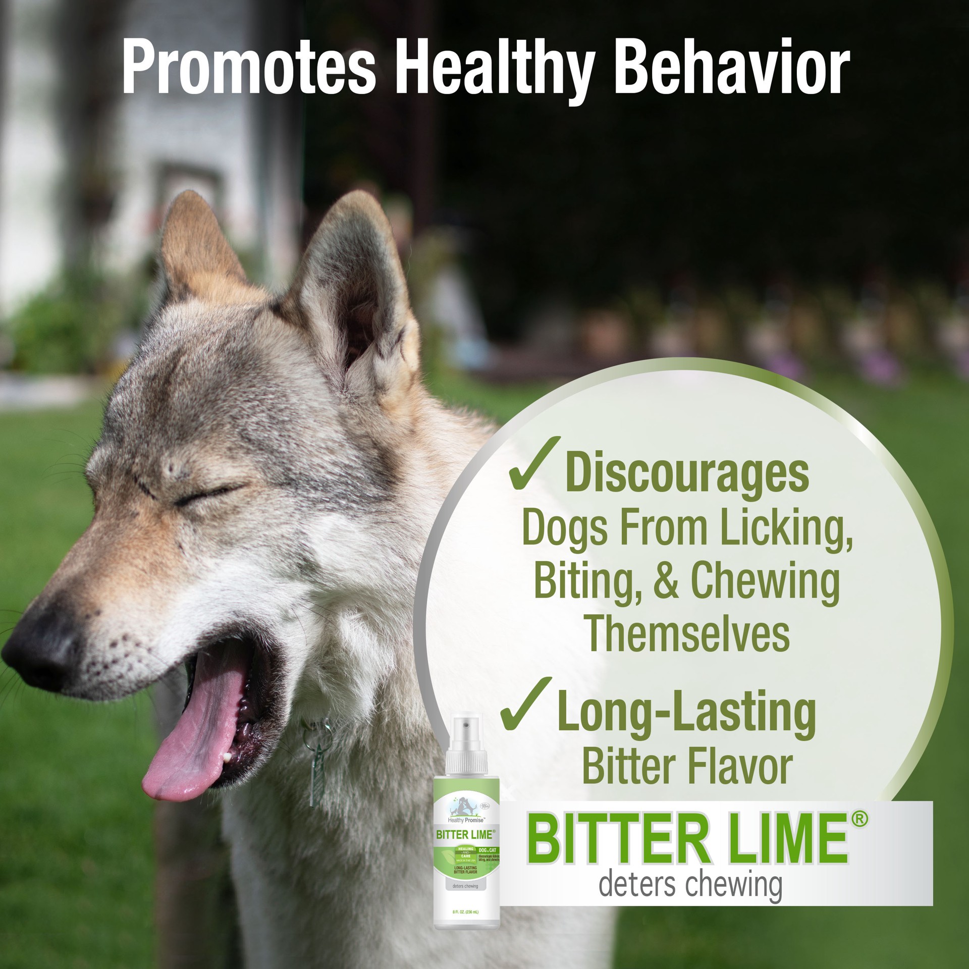 slide 7 of 10, Four Paws Healthy Promise Bitter Lime Anti Chew Spray for Dogs and Cats Bitter Lime Flavor 8 Ounces, 1 ct