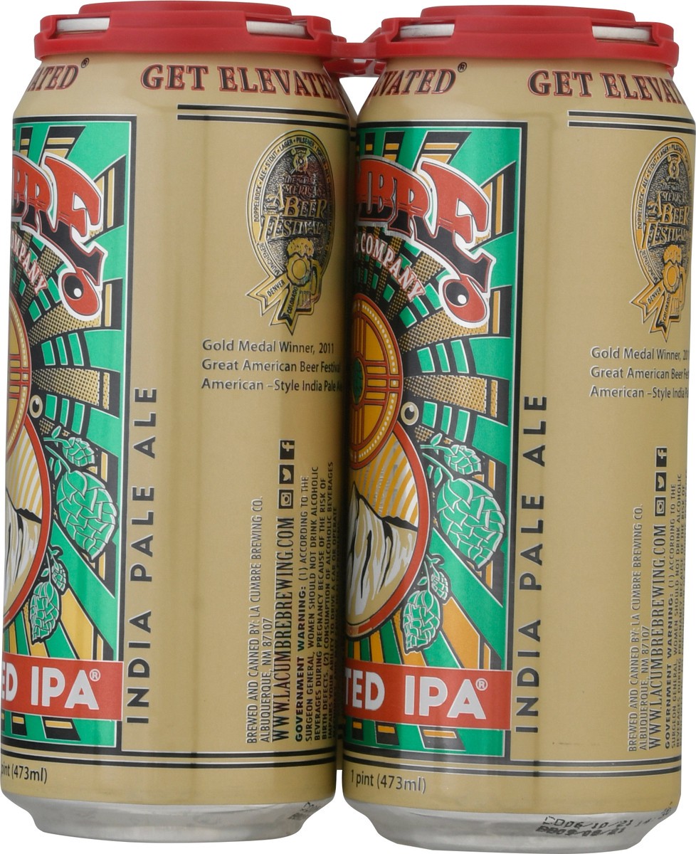 slide 6 of 9, La Cumbre Brewing Company Elevated IPA Beer 4 ea, 4 ct; 16 fl oz