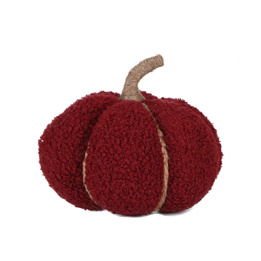 slide 1 of 1, Holiday Home Fabric Pumpkin - Red, 7 in