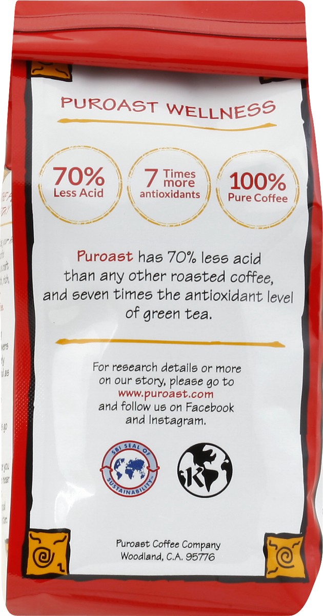 slide 4 of 11, Puroast Ground Medium Roast Low Acid House Blend Coffee 12 oz, 12 oz