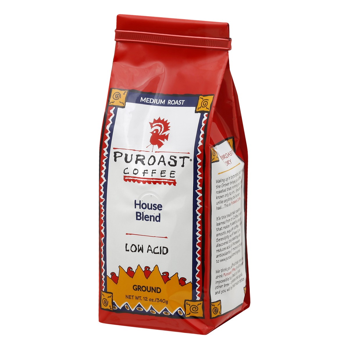 slide 9 of 11, Puroast Ground Medium Roast Low Acid House Blend Coffee 12 oz, 12 oz