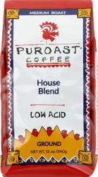 Puroast Ground Medium Roast Low Acid House Blend Coffee - 12 oz