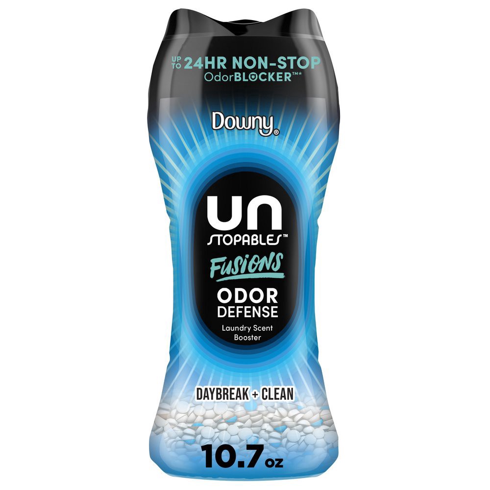 slide 1 of 1, Downy Unstopables Fusions Scent Booster Beads - Daybreak & Clean, 10.7 oz