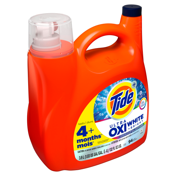 slide 2 of 13, Tide + Ultra Oxi White + Bright Detergent 132 fl oz, 132 fl oz