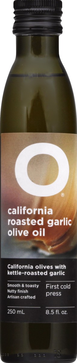 slide 1 of 12, O California Roasted Garlic Olive Oil 250 ml, 8.5 fl oz