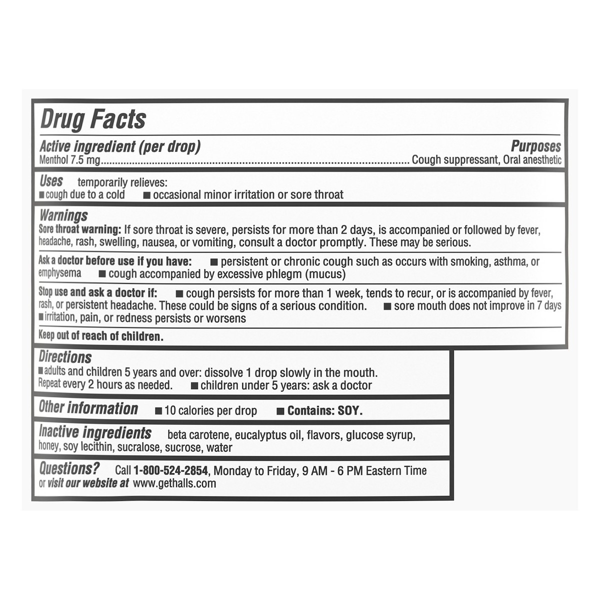 slide 5 of 14, HALLS Relief Honey Lemon Cough Drops, 14 Drops, 1.53 oz