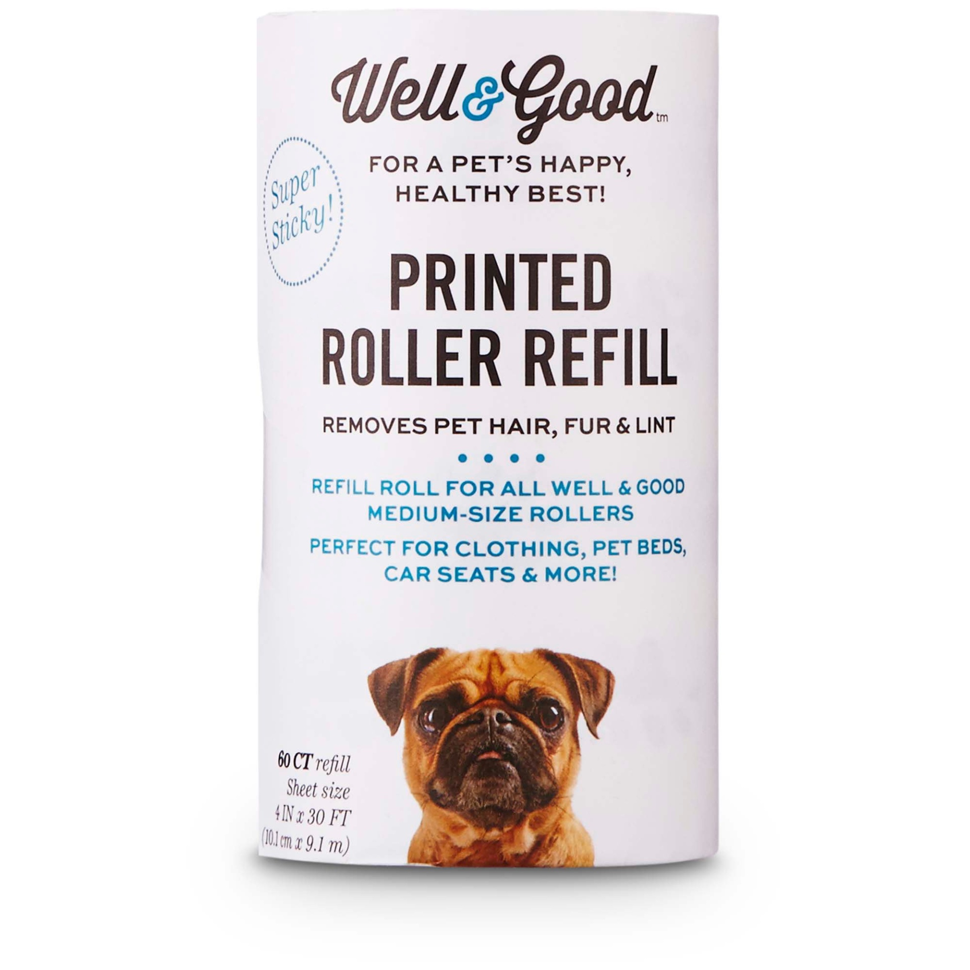 slide 1 of 1, Well & Good Printed Roller Refill, 1 ct