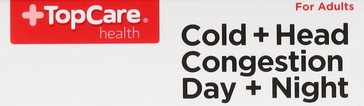 slide 13 of 15, TopCare Health Day + Night Cold + Head Congestion 20 Caplets, 20 ct