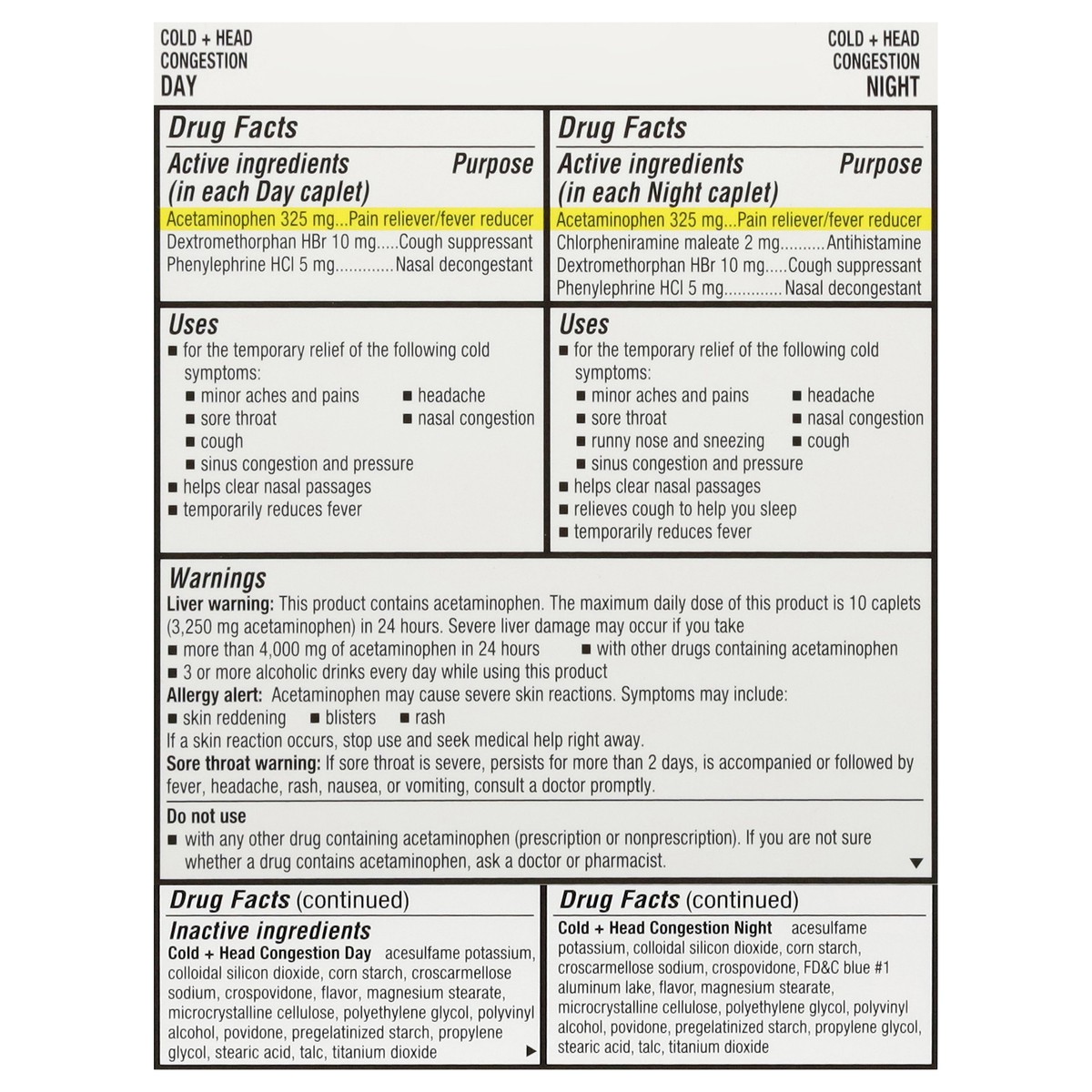 slide 7 of 15, TopCare Health Day + Night Cold + Head Congestion 20 Caplets, 20 ct