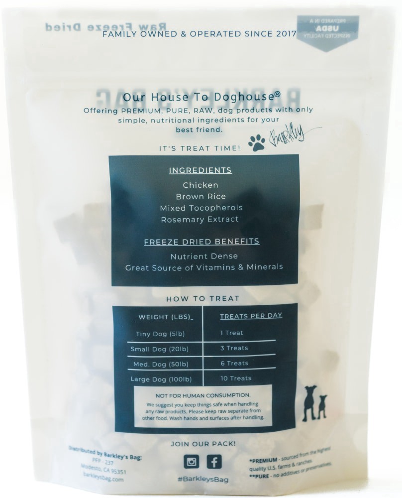 slide 2 of 2, Barkley's Bag Chicken Bites, 4 oz