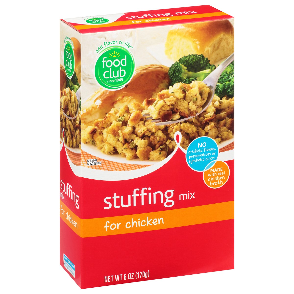 slide 8 of 11, Food Club Stuffing Mix, Chicken Flavored, 6 oz