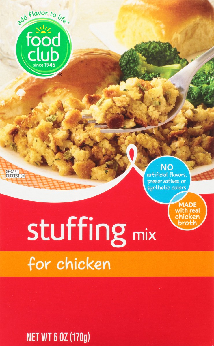 slide 4 of 11, Food Club Stuffing Mix, Chicken Flavored, 6 oz