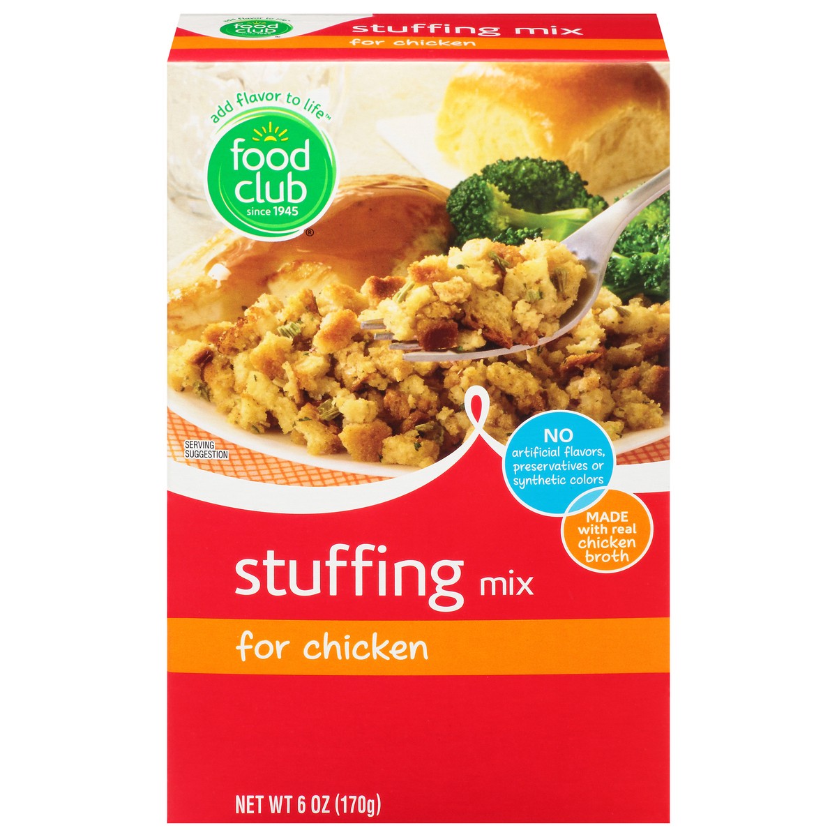 slide 1 of 11, Food Club Stuffing Mix, Chicken Flavored, 6 oz