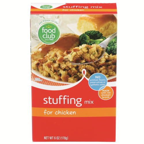 slide 1 of 10, Food Club Stuffing Classics Chicken Flavored Stuffing Mix, 6 oz