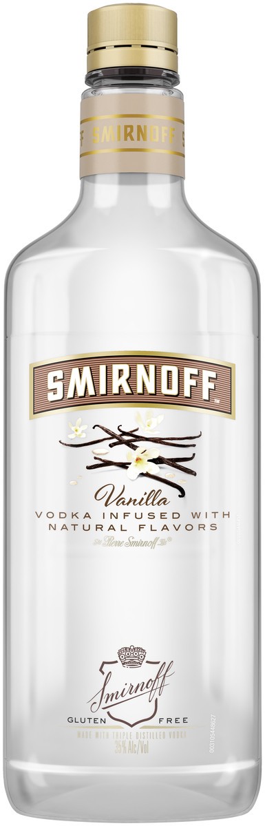 slide 1 of 2, Smirnoff Vanilla Vodka, 750 ml