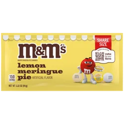 M&M's Bakery Collection Lemon Meringue Pie White Chocolate Candy, 3.22 oz Bag